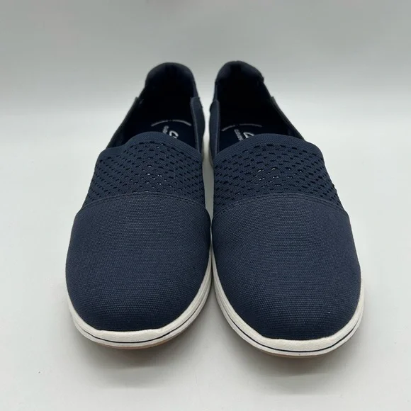 Clarks Cloudsteppers Breeze Vibe Navy Slip-On Shoes Women’s Size 10 NWB - Picture 6 of 11